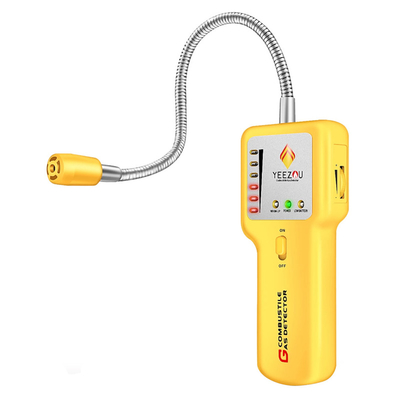 Flexible Techamor Y201 Methane Sensor Probe Natural Gas Propane Tamper Leak Sniffer Detector Portable Noise Combustible Visual Alarm